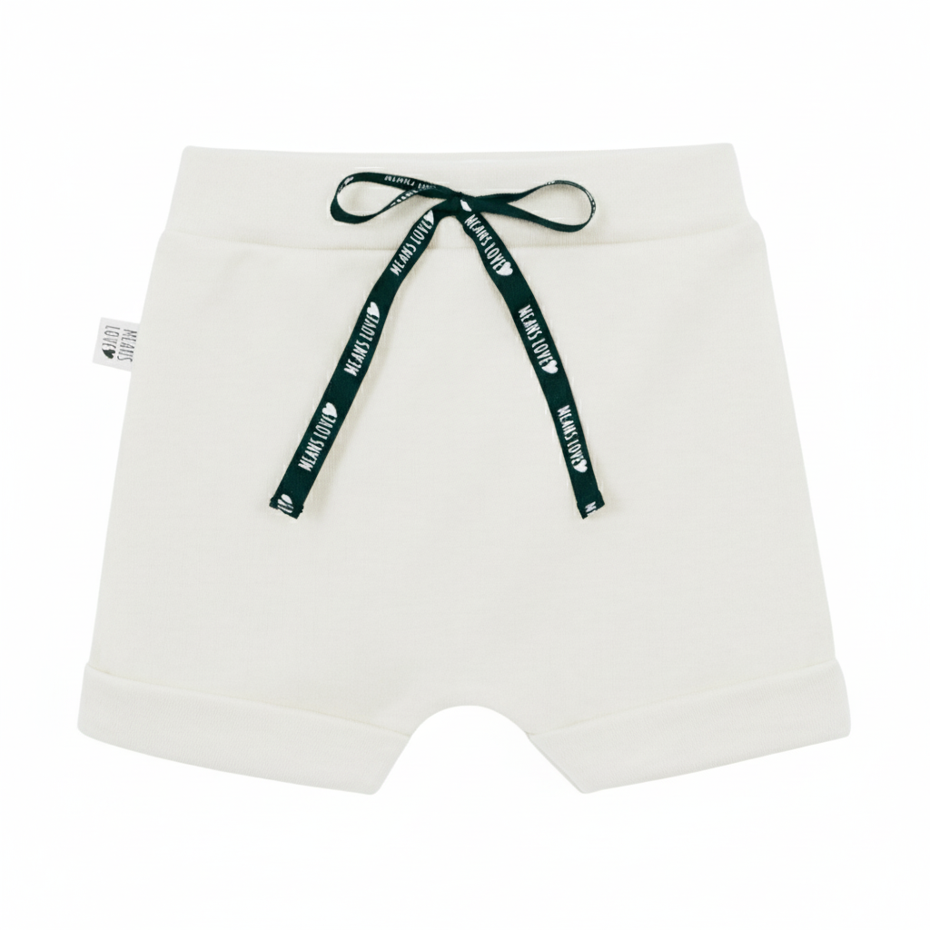 Bermuda Bebê/Infantil Menino – Malha Algodão Liso | Off White