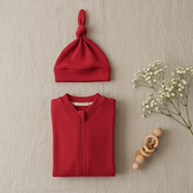 Kit Saída Maternidade – Recém-Nascido a 3 Meses | 2 Peças - Tomate