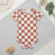 Body Bebê/Infantil Manga Curta Unissex - Algodão Premium Estampa Exclusiva | Plaid