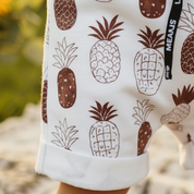 Bermuda Bebê/Infantil Menino – Algodão Premium Estampa Exclusiva | Abacaxi Boho