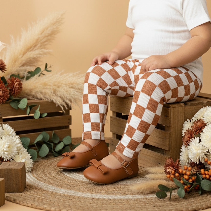 Legging Bebê/Infantil Unissex –  Algodão Premium Estampa Exclusiva | Plaid