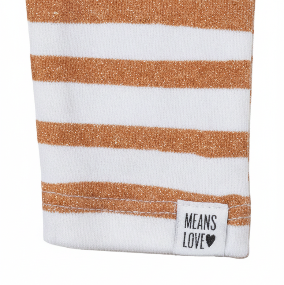 Legging Bebê/Infantil Menina - Algodão Premium Estampa Exclusiva | Listras Amarelas