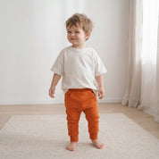 Calça Bolsão Canguru - Algodão Premium | Laranja