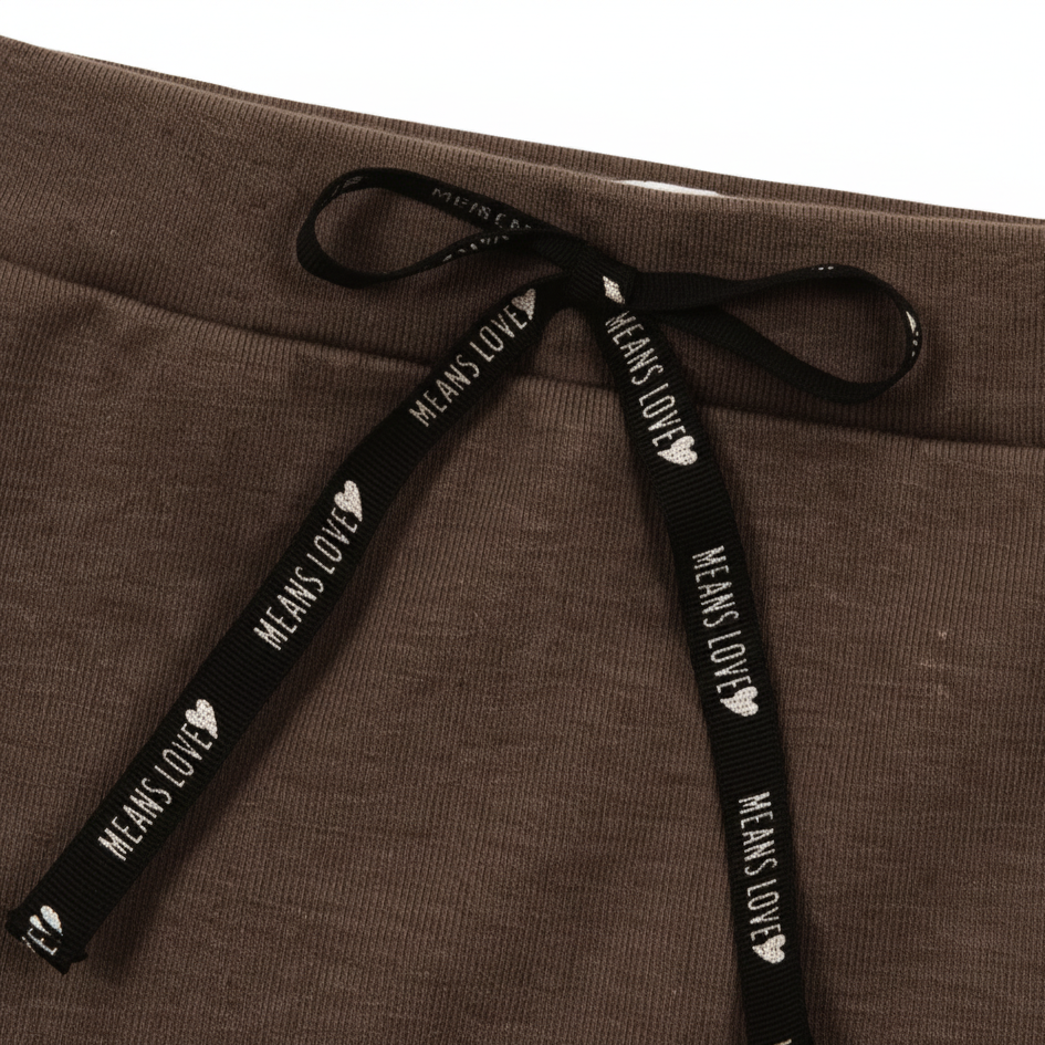 Bermuda Bebê/Infantil Menino – Algodão Premium Liso | Marrom Café