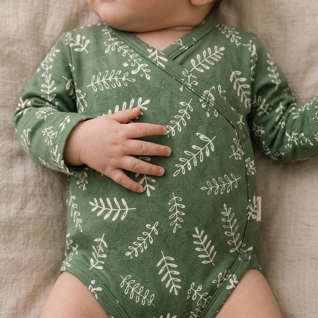Body Kimono Recém-Nascido à 3 Meses - Cotton Adapt | Oliveiras da Sorte