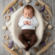 Kit 5 Peças Recém- Nascido à 3 Meses - Mini Enxoval Cápsula | Bem-Vindo, Filho