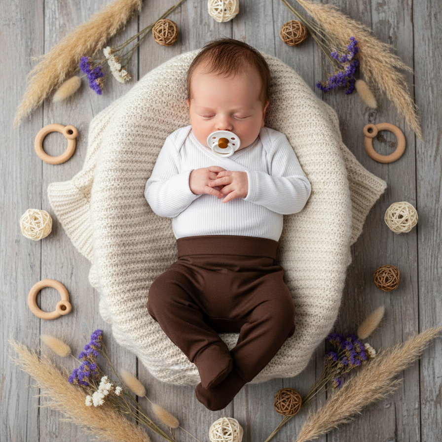 Kit 5 Peças Recém- Nascido à 3 Meses - Mini Enxoval Cápsula | Bem-Vindo, Filho