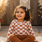 Body Bebê/Infantil Manga Longa Unissex - Algodão Premium Estampa Exclusiva | Plaid