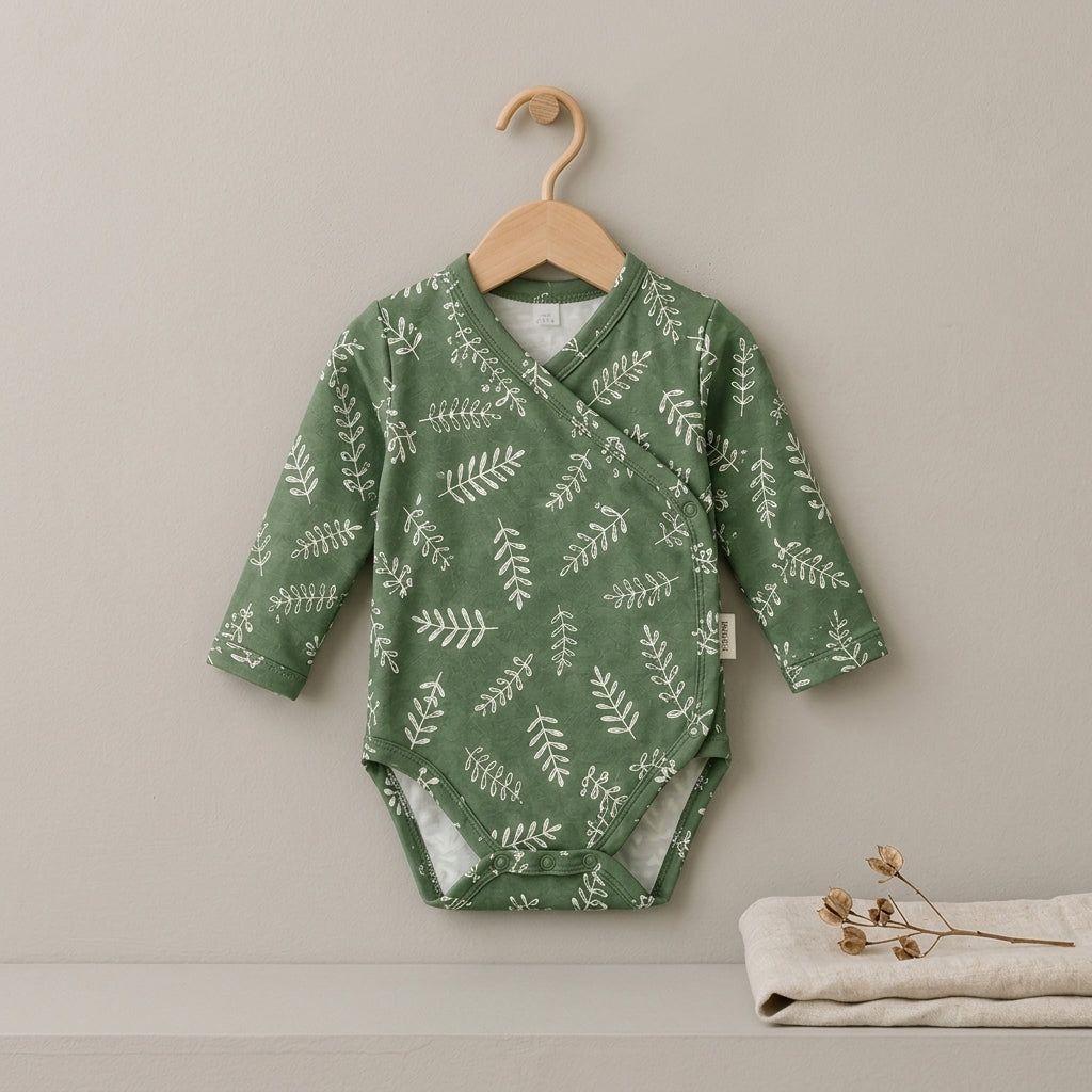Body Kimono Recém-Nascido à 3 Meses - Cotton Adapt | Oliveiras da Sorte