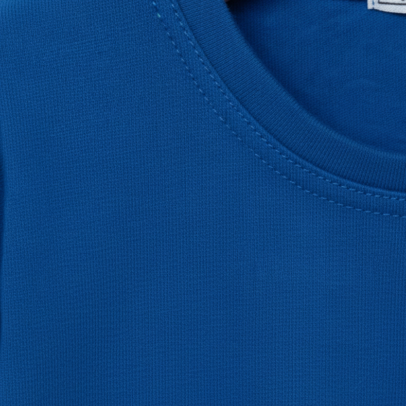 Camiseta Bebê e Infantil Manga Curta Unissex - Meia Malha 100% Algodão Premium Lisa | Royal