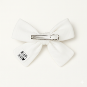 Presilha de Cabelo Infantil – Algodão Canelado Premium | Off White