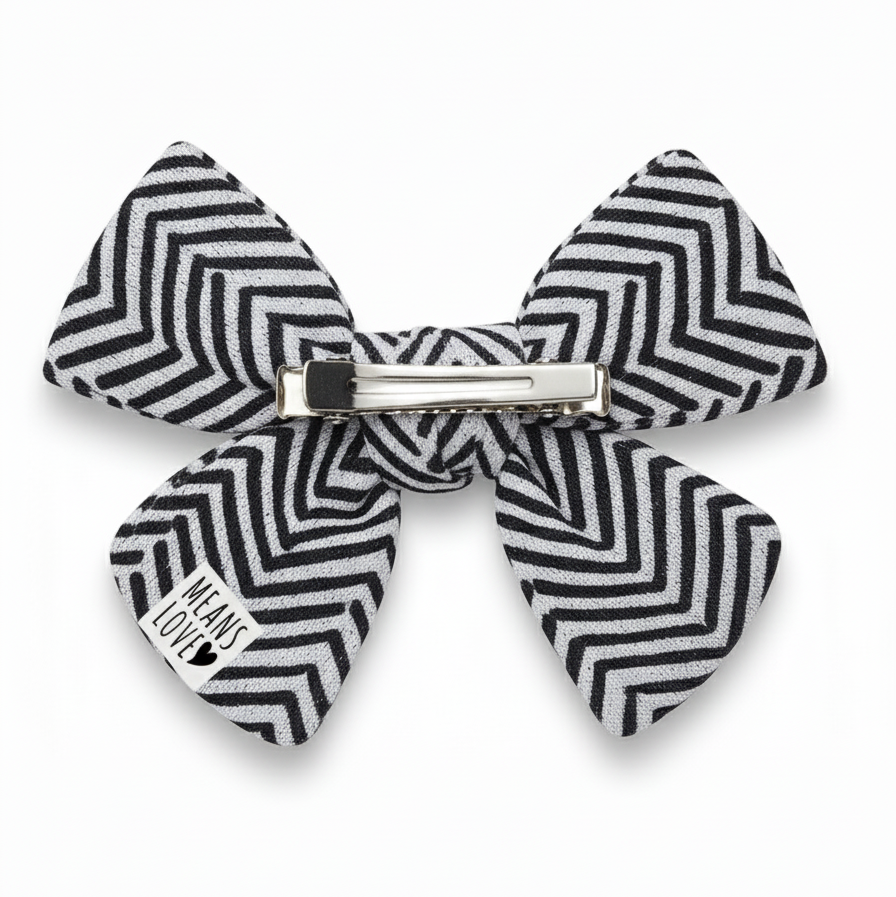 Presilha de Cabelo Infantil - Algodão Premium Estampa Exclusiva | Geométrica Minimalista