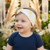 Faixinha de Cabelo Bebê - Algodão Stretch Estampa Exclusiva | Dia de Sol