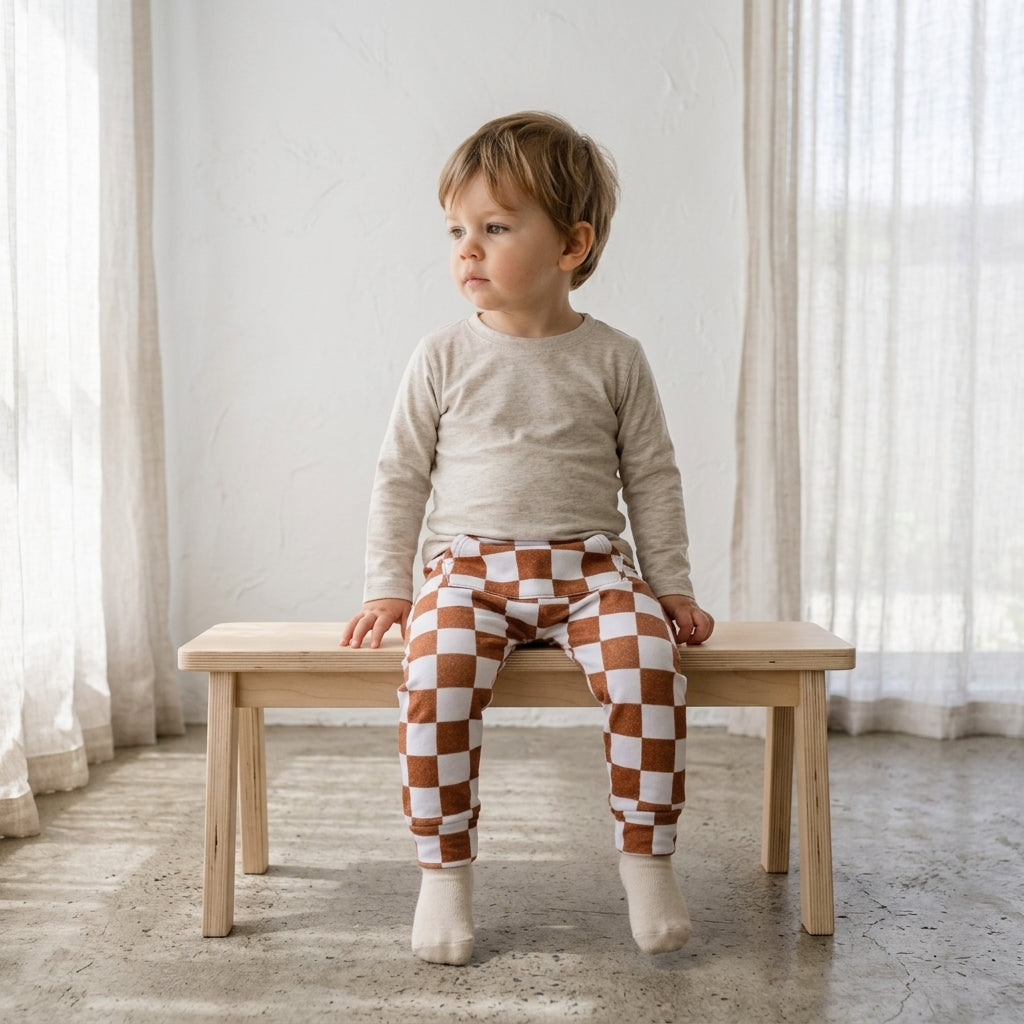Calça Bolsão Canguru - Algodão Premium | Plaid