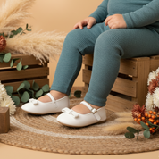 Legging Bebê e Infantil Menina – Canelado Algodão Premium Liso | Marinho Mescla