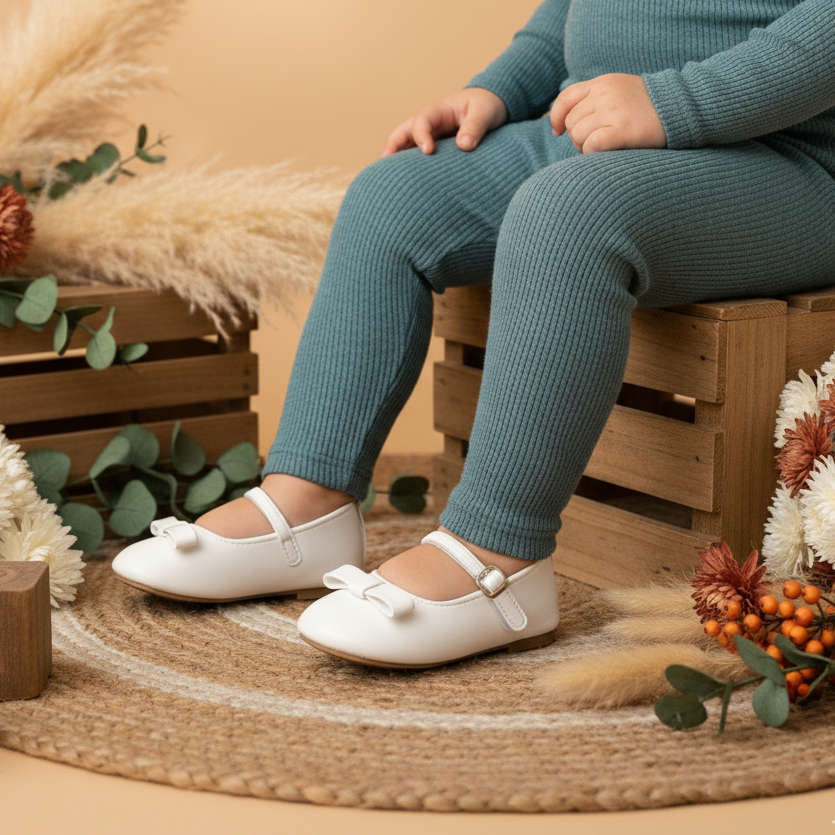 Legging Bebê e Infantil Menina – Canelado Algodão Premium Liso | Marinho Mescla