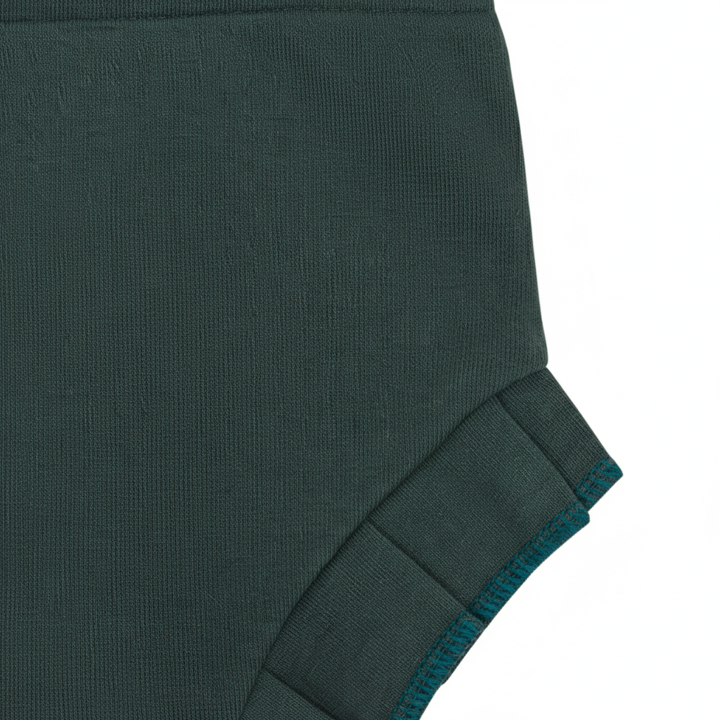 Short Bebê e Infantil Plissado Menina – Algodão Premium Liso | Verde Mate