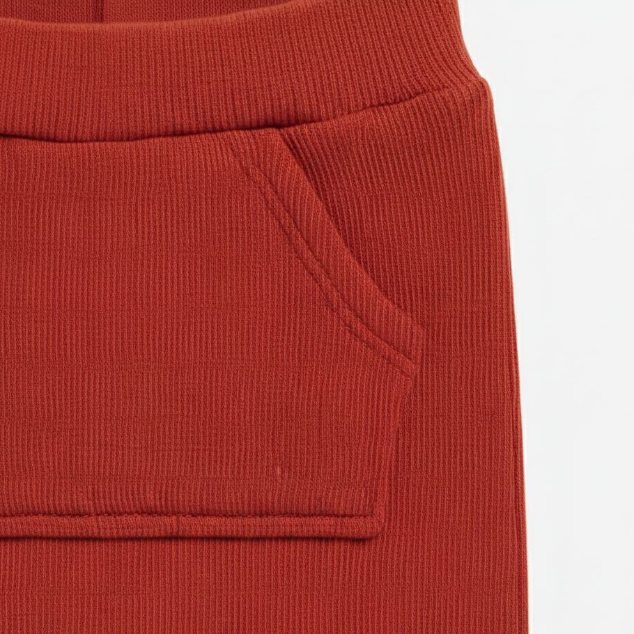 Calça Bebê e Infantil Bolsão Canguru Unissex – Canelado Premium Liso | Telha