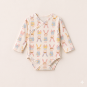 Kit: Body Kimono + Calça de Pezinho - Recém-Nascido à 3 Meses - Malha Algodão | Angela Doll