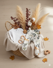 Kit 5 Peças Recém-Nascido à 3 Meses – Mini Enxoval Cápsula | Estreando com Amor