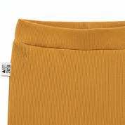 Calça Bebê e Infantil Unissex – Algodão Canelado Premium Liso | Mostarda