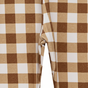 Legging Bebê/Infantil Menina – Tecido Cotton Premium Estampa Exclusiva | Vichy Marrom Clássico