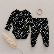 Conjunto Body Kimono + Calça com Pezinho – Recém-Nascido à 3 Meses | Poá Paris