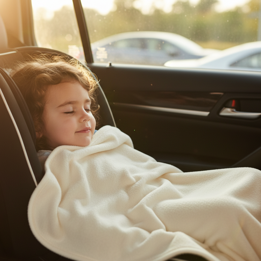 Mantinha de Fleece Bebê/Infantil Dupla Face – Quentinha em Fleece Off White + Algodão Premium Off White Liso