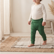 Calça Bolsão Canguru- Algodão Stretch | Verde Bandeira