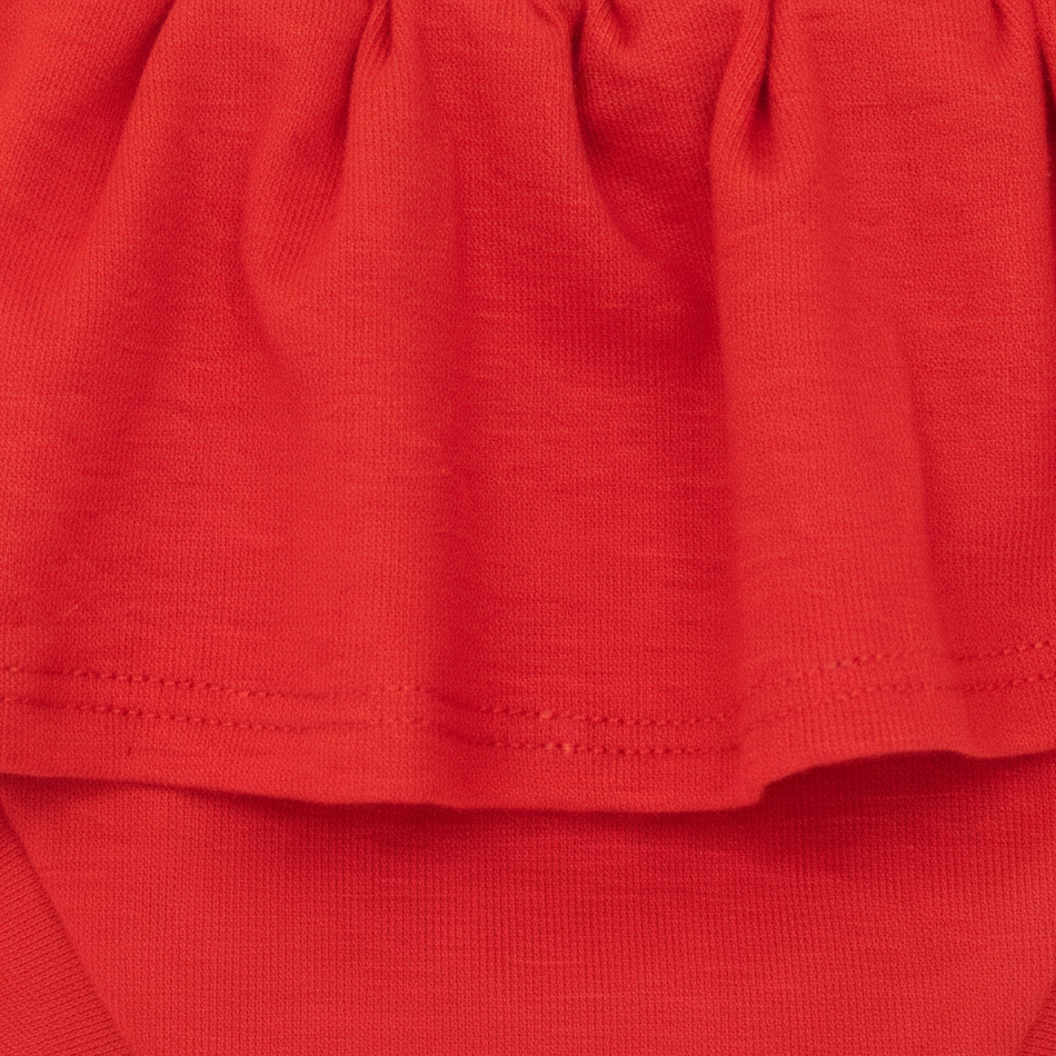 Saia com Short Infantil Menina – Algodão Premium Liso | Vermelho