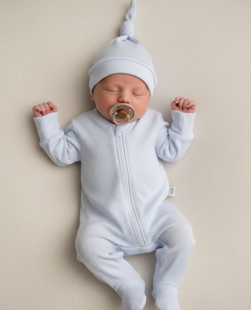 Kit Saída Maternidade – Recém-Nascido a 3 Meses | 2 Peças - Branco Puro