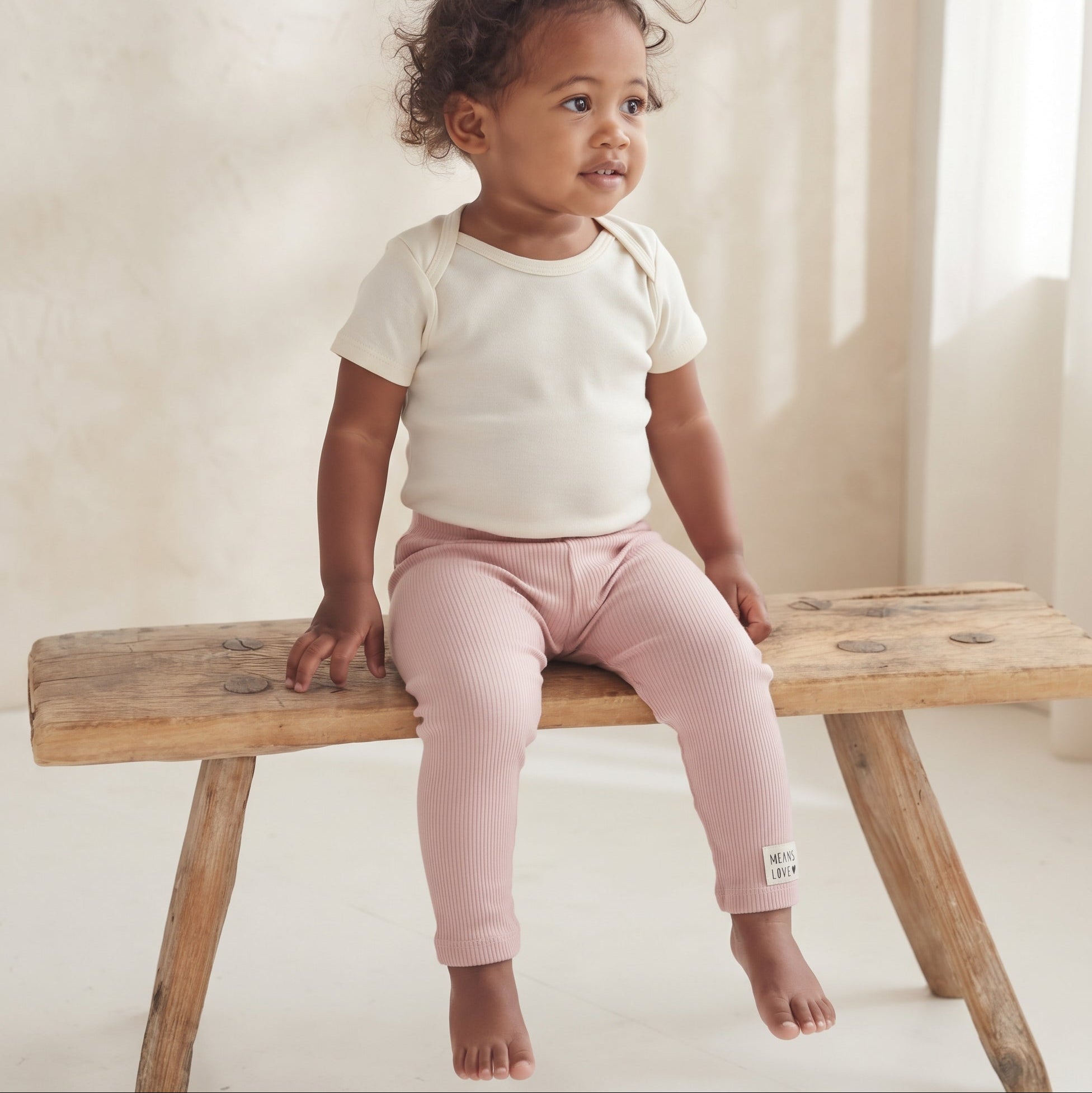 Legging - Algodão Canelado | Rosa Chá