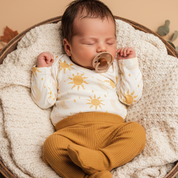 Body Kimono Bebê Recém-Nascido à 3 Meses Unissex - Algodão Stretch Premium Estampa Exclusiva | Sol e Lua