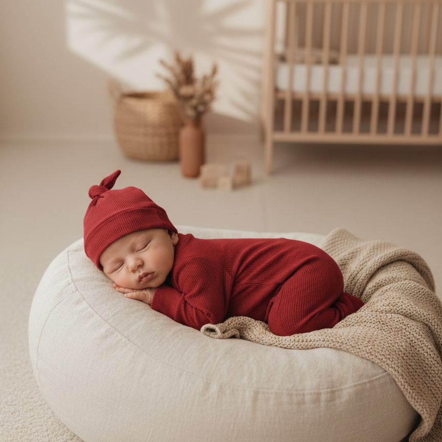 Kit Saída Maternidade – Recém-Nascido a 3 Meses | 2 Peças - Tomate