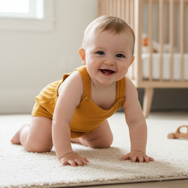 Romper Bebê e Infantil Unissex – Algodão Premium Liso | Amarelo