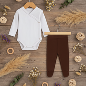 Kit 5 Peças Recém- Nascido à 3 Meses - Mini Enxoval Cápsula | Bem-Vindo, Filho