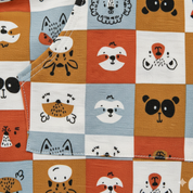 Calça Bebê/Infantil com Bolsão Unissex – Malha Algodão Estampada | Plaid Colorido