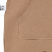 Calça Bebê e Infantil Unissex Com Bolso Canguru - Algodão Premium Liso | Bege Clássico