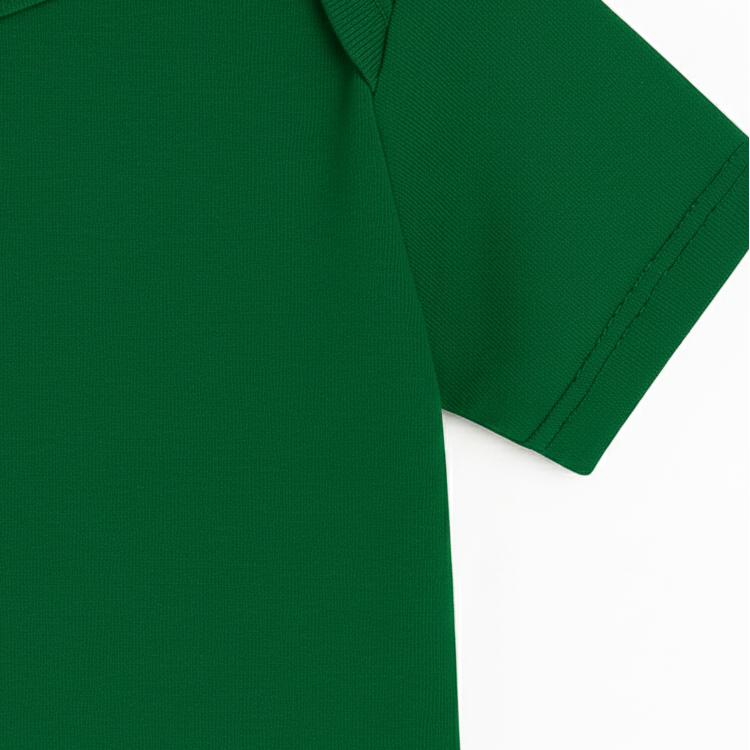 Body Bebê/Infantil Manga Curta Unissex - Algodão Stretch Liso | Verde Bandeira