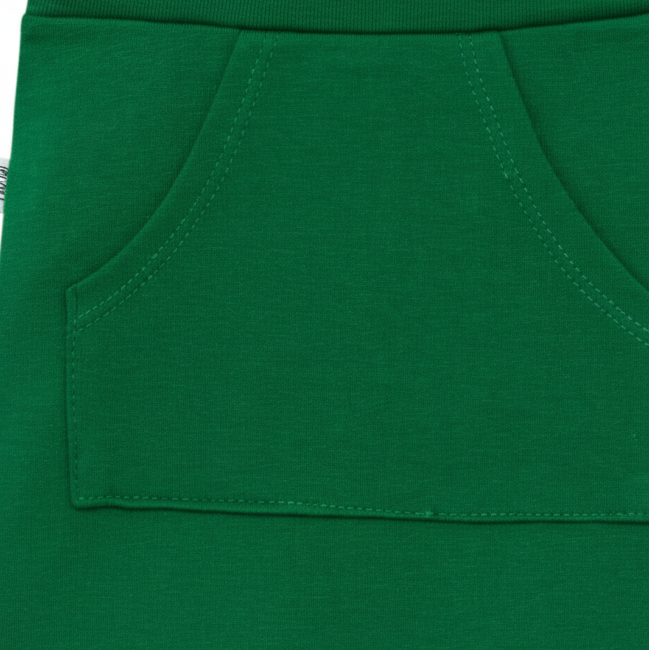 Calça Bebê e Infantil Unissex - Algodão Premium Stretch Liso | Verde Bandeira