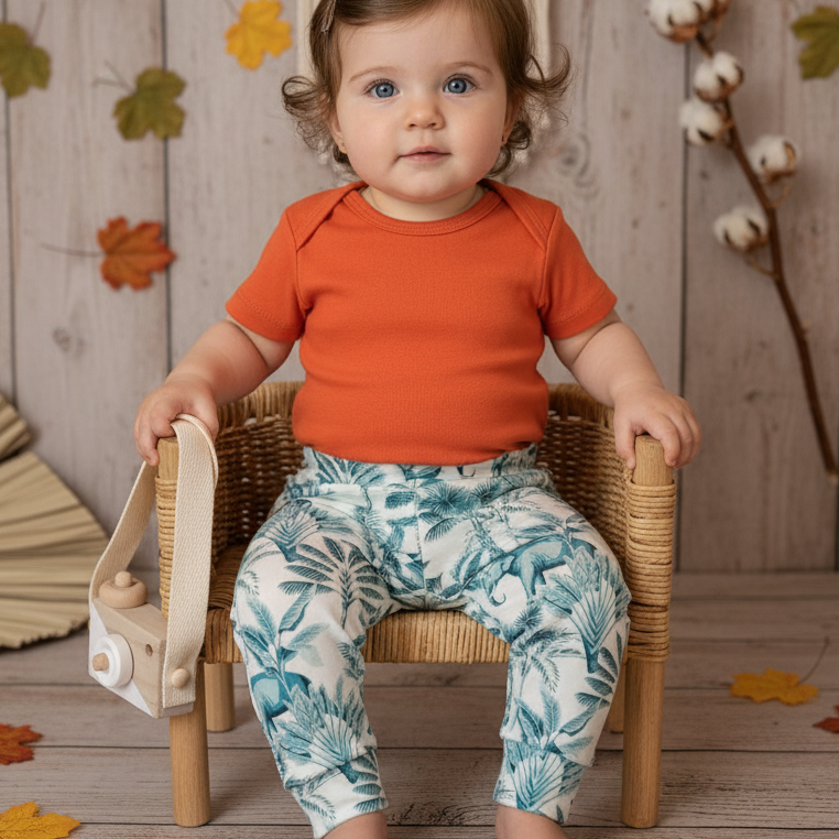 Calça Bebê/ Infantil Unissex - Algodão Premium com Estampa Exclusiva | Selva