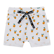 Bermuda Bebê/Infantil Unissex – Algodão Premium Estampada Exclusiva | Mini Laranjinhas Boho
