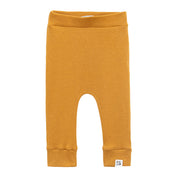 Calça Bebê e Infantil Unissex – Algodão Canelado Premium Liso | Mostarda