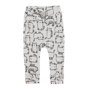 Calça Bebê/Infantil Unissex [Malha Algodão - Estampada] - Gatos