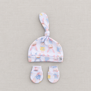Kit Touca e Luvinha Recém-Nascido – Malha Algodão | Ângela Doll