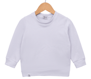 Blusão Bebê e Infantil Unissex – Moletinho Stretch Liso | Cor Branco