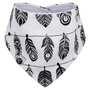 Bandana/Babador Bebê Unissex [Algodão - Estampada] - Penas