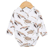 Body Bebê Kimono Unissex [Algodão - Estampado] - Tartaruga