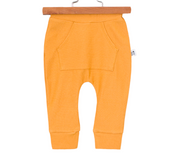 Calça Bebê/Infantil Com Bolsão Unissex [Jeans Stretch - Lisa] - Mostarda