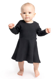 Vestido de Inverno Infantil - Preto